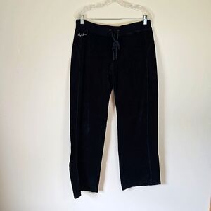 Rip Curl Black Velour Lounge Pants Extra Large EUC